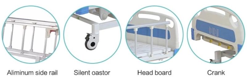 Manual 3 Function Hospital Bed for Medical Equipment