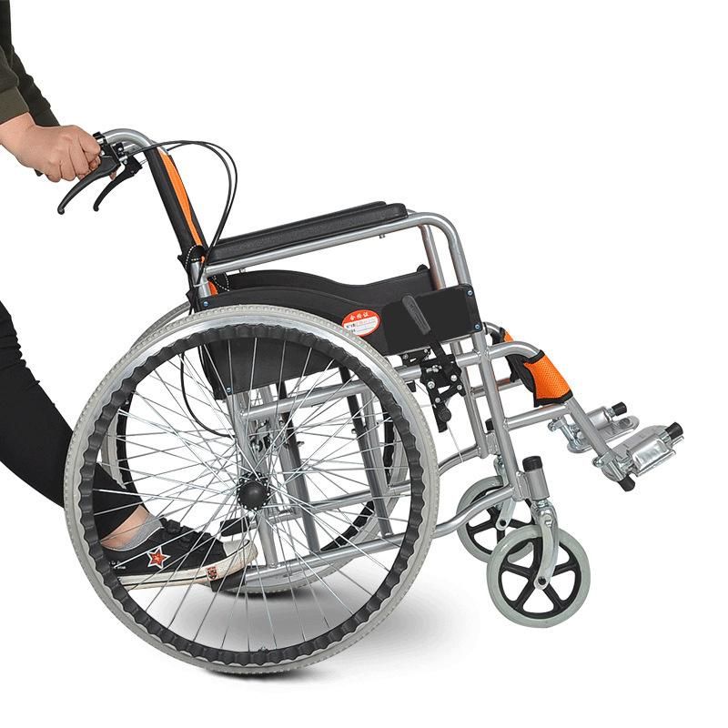 Disabled People Use Steel Lighweight Wheelchair