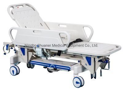 Medical Equipment Patient Transport Stretcher Manual Crank Patient Transport Trolley (Shuaner SAE-TC-02)