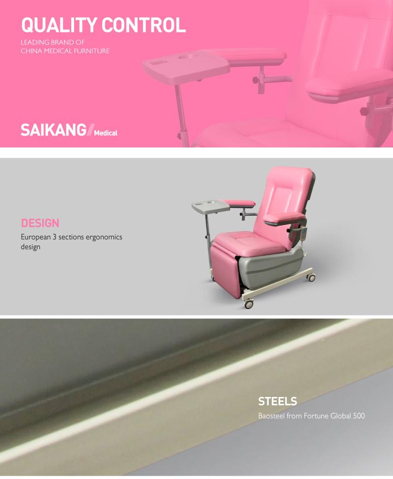 Ske-100A Foldable Hospital Blood Collection Donnor Chair Price