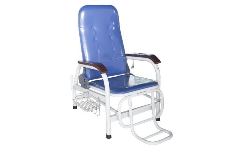 Hospital Medical Portable Comfortable PU Stainless Steel Transfusion Chair/Infusion Chair for Patient