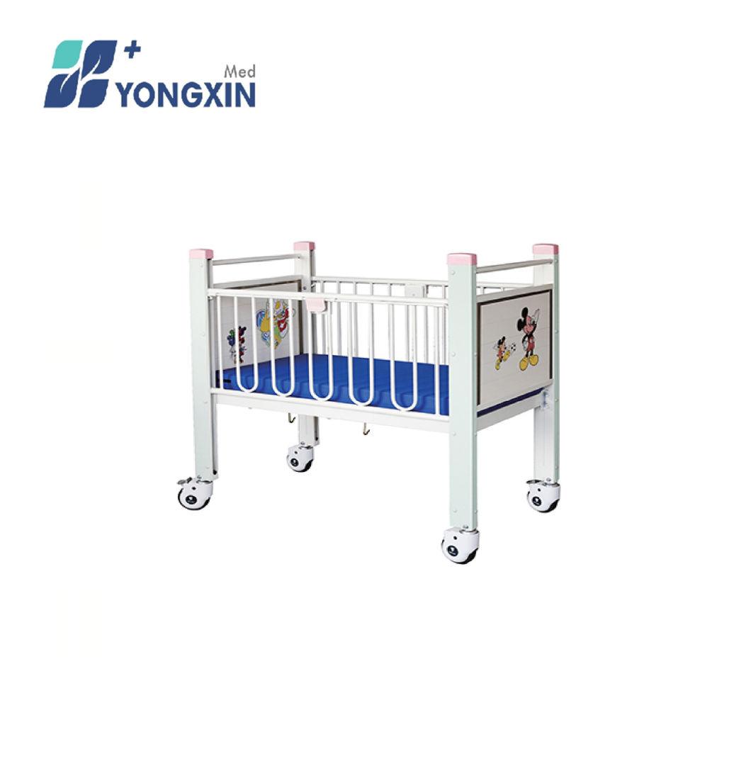Yx-C-1 Hospital Use Flat Epoxy Painted Steel Children Bed