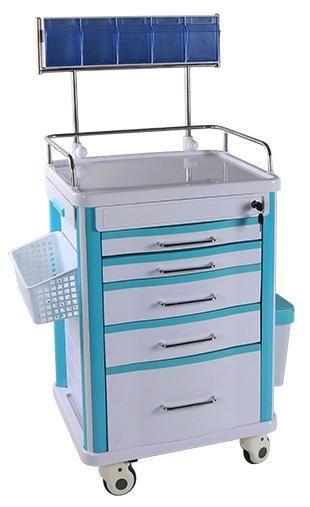 Anesthesia Trolley Cart ABS Trollery Mst-At625 with Single Bin Container