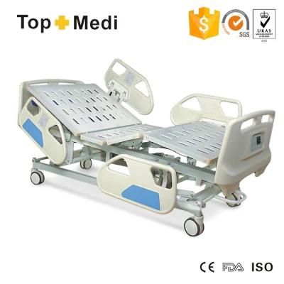 Topmedi High-End Multi-Function Side-Rile ICU Electric Hospital Bed (FDA CE BV ISO)