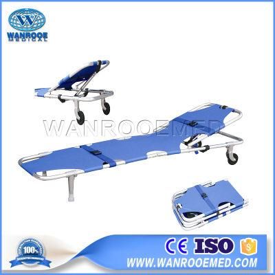 Ea-1A3 Hospital Breakrest Adjustable Aluminum Alloy Emergency Folding Stretcher