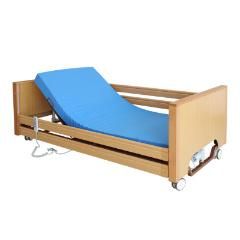 HS5106B Three Functional 4-leaf Siderails Hospital Healthcare Beds with Swivel Castors