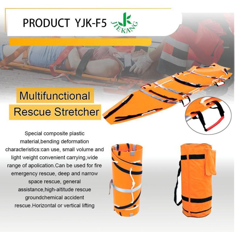 Portable EVA Firefighting Multifunctional Folding Roll Soft Rescue Stretcher