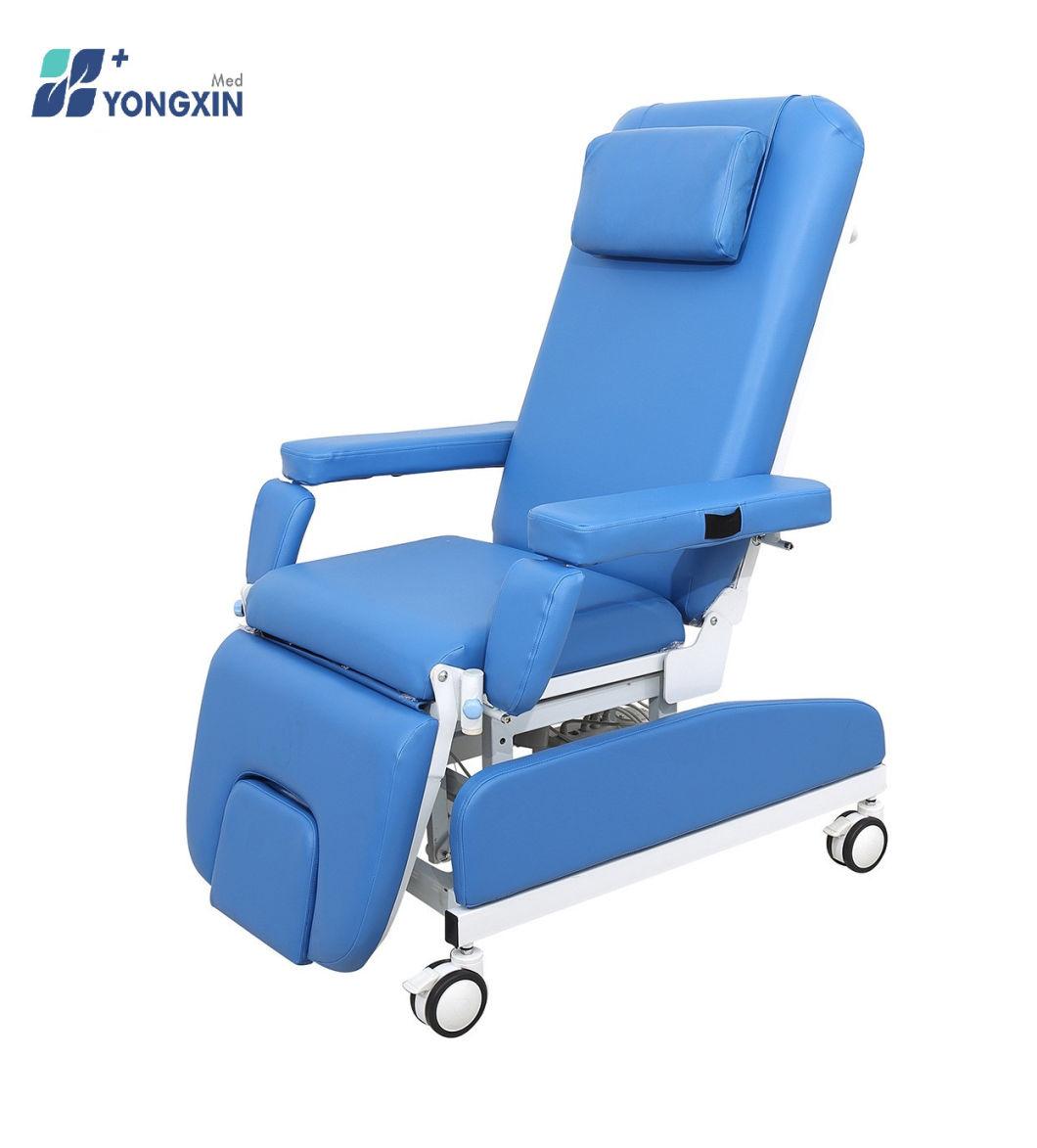 Yxz-0938 Luxury Electric Blood Donation Chair, Hospital Dialysis Room Used Chair, Electric and Manual Infusion Chair,