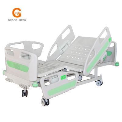 CE and ISO2 Function Manual Hospital Bed Patient Bed with 2 Two Double Cranks