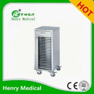 Single Row Stainless Steel Patient Recorder Trolley (HR-783)