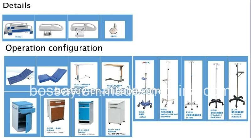 American Standard FDA Approval Medical Patient Bed Manual Care Bed