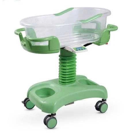Hospital Furniture Mobile Infant ABS Plastic Children Baby Bed