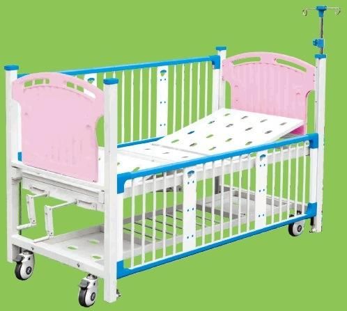 Stainless Steel High Rail Hospital Bed for Children