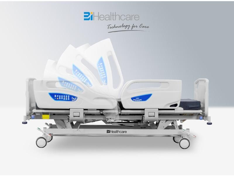 Medical Equipment Electric Five Functions Hospital Bed Used in ICU