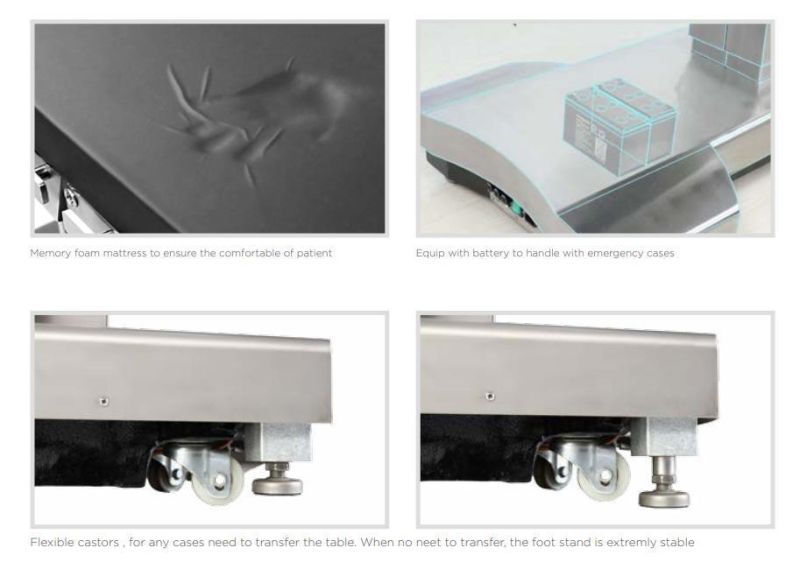 X Ray Available Electro-Hydraulic Operating Table