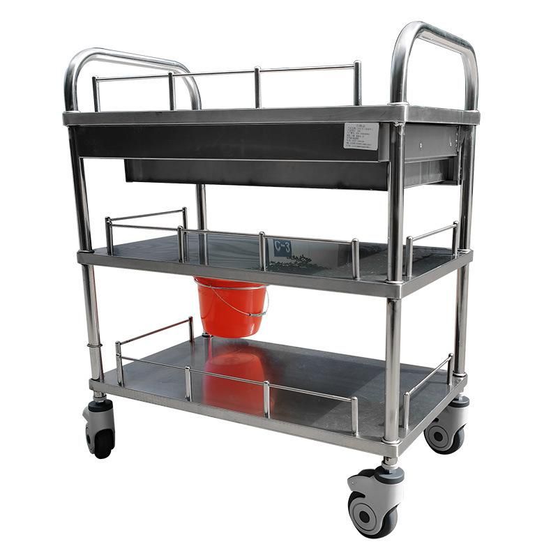 Hospital Use Stainless Steel Instrument Trolley