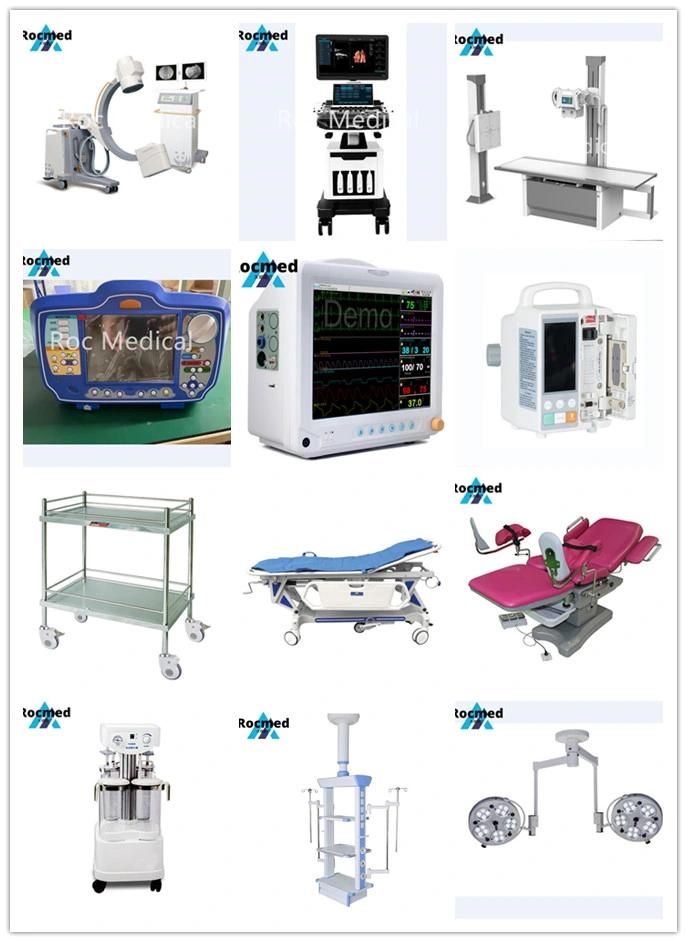 Hospital Furniture ABS Hospital Medical Trolley Cart with Drawers and Dustbins