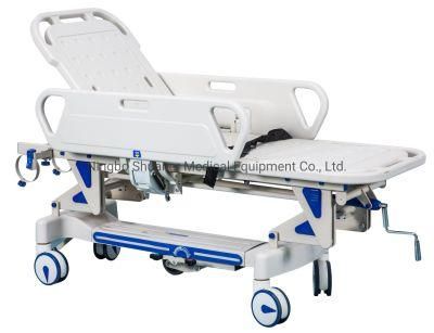 Hospital Equipment Patient Transport Trolley Mobile Emergency Hydraulic Medical Transfer Stretcher