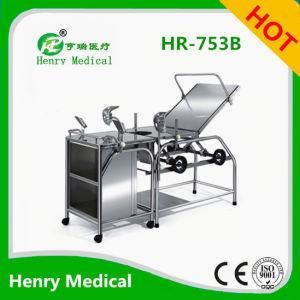 Hr-753b Delivery Bed/Hospital Gynecological Table/Gynecological Obstetric Bed