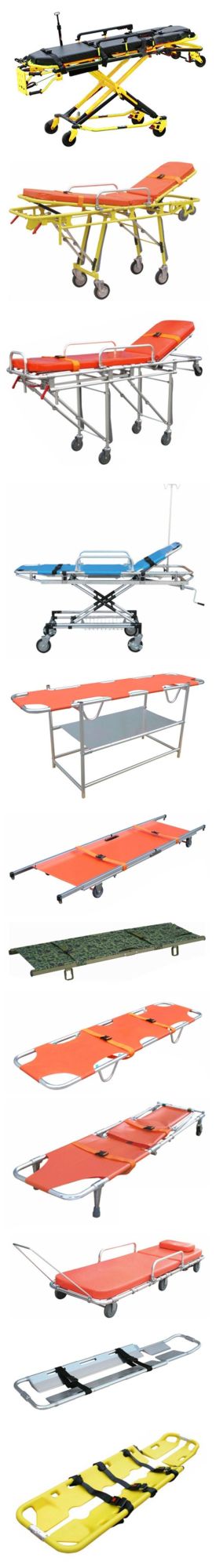 Aluminum Ambulance Stretcher Folding Medical Equipment Hospital Type Equipment