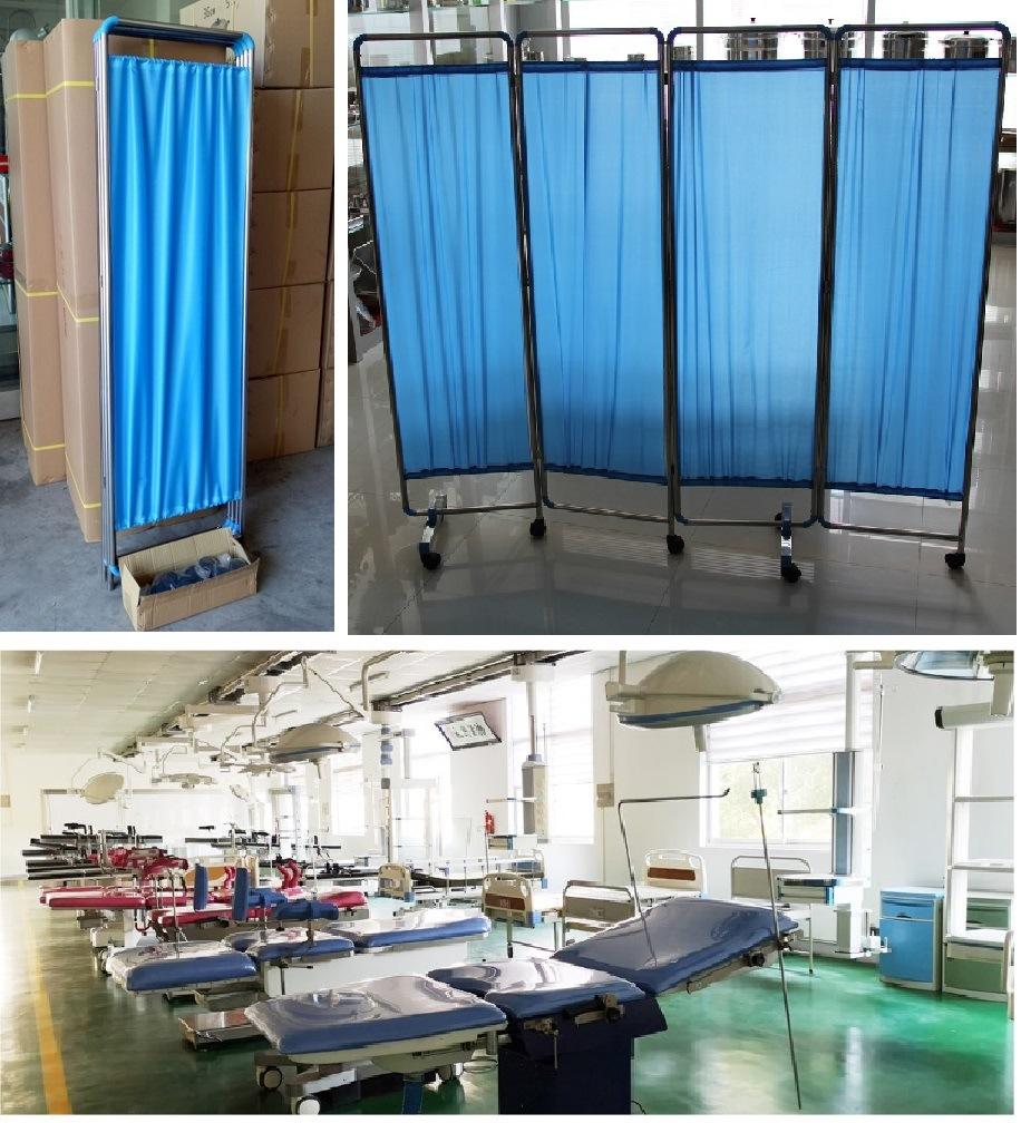 Hospital Medical Stainless Steel Ward Folding Screen (PW-708 Series)