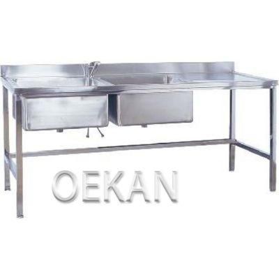 Oekan Hospital Use Furniture Hospital Furniture Stainless Steel Hand Washing Trough Scrubbing Sink