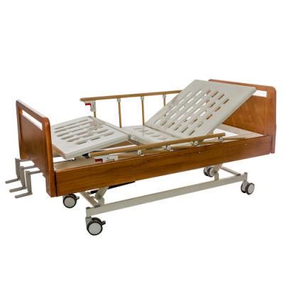 Manufacturer Cheap 3 Crank Hospital Bed for Nursing Homes Bc03-1b