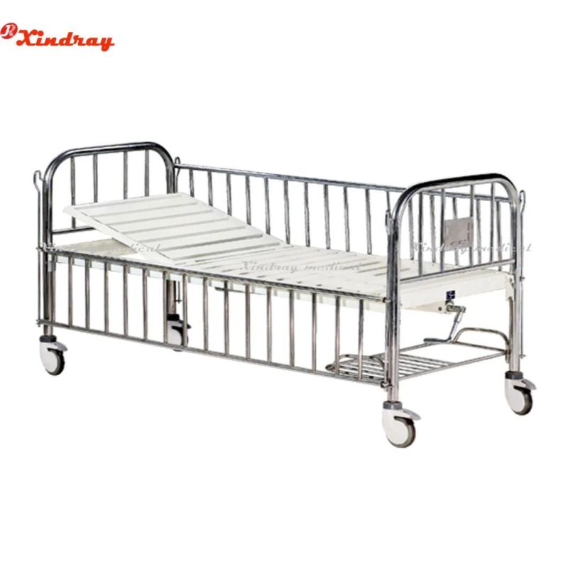 Wood Movable Hospital Bed Overbed Serving Table