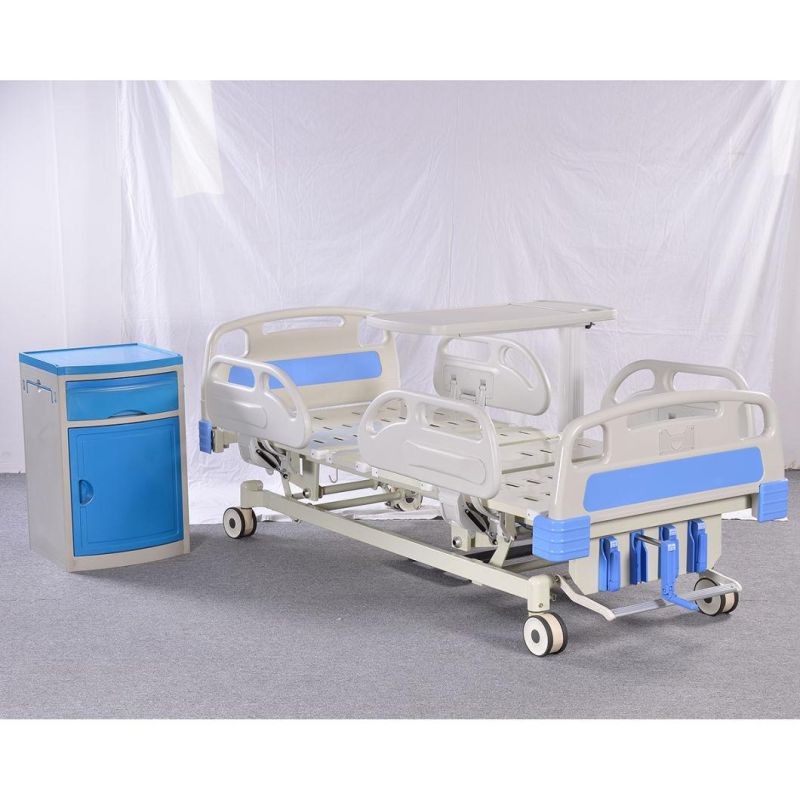 Medical Hospital Bed Electric 5 Crank 5 Functions Electric Hospital Bed ICU Nursing Hospital Bed for Patients