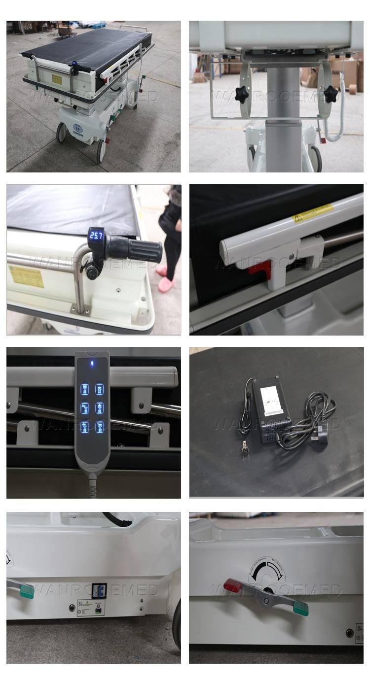 Bd26D Hospital Medical Emergency Electric Transport Patient Ambulance Transfer Trolley Stretcher