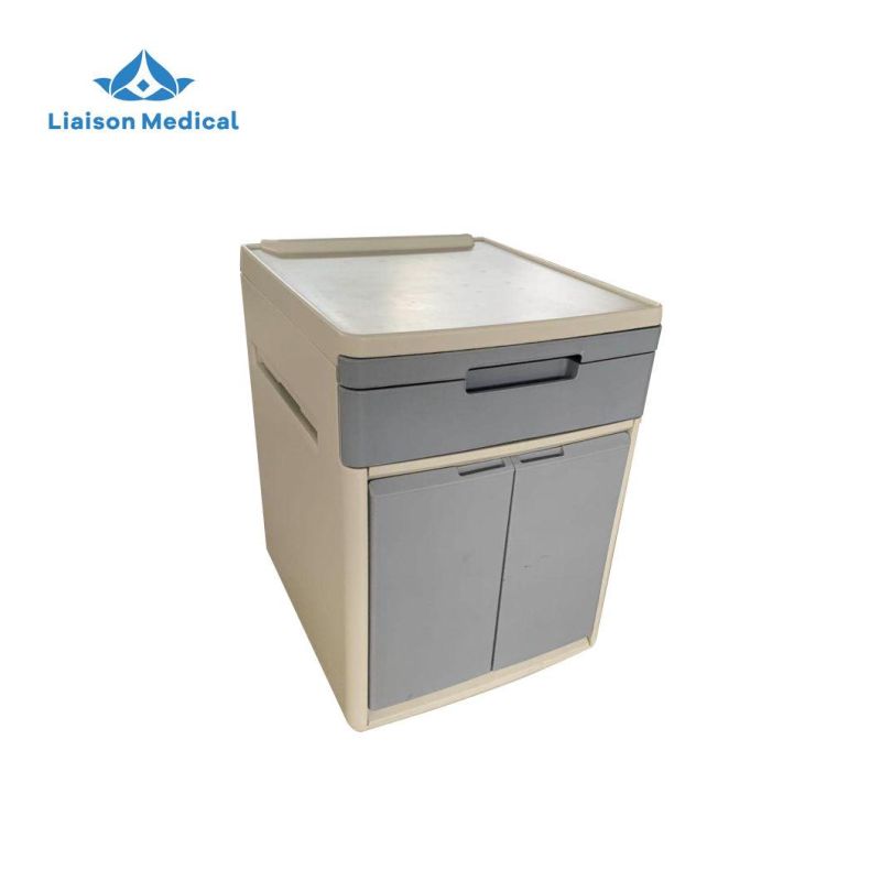 Mn-Bl002 CE& ISO ABS Hospital Bed Side Cabinet Medical Plastic Bedside Locker