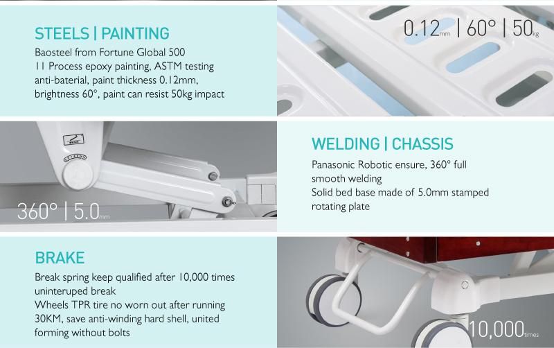 H8K8y Hospital Furniture Detachable Hospital Bed Prices