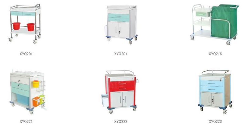 Best Selling Durable Safety Stainless Steel ABS Cart Medical Cart