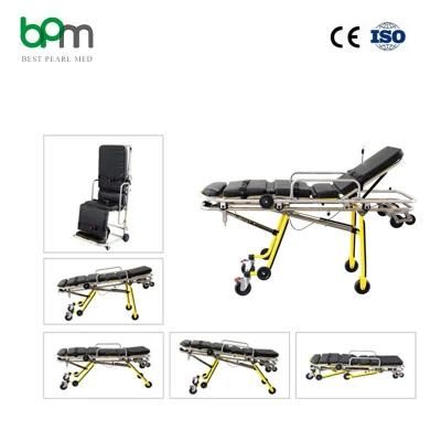 Bpm-As17 Hospital Emergency Heavy Duty Folded Patient Transfer Ambulance Stretcher