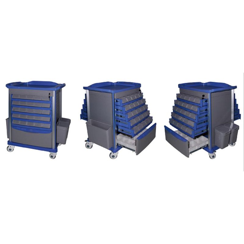 Medical ABS Hospital Medicine Trolley Hospital Emergency Trolleys Equipment