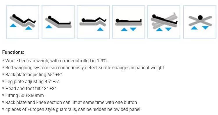 Factory Direct Supply 2 Cranks Manual Hospital Bed for Paralyzed Patients