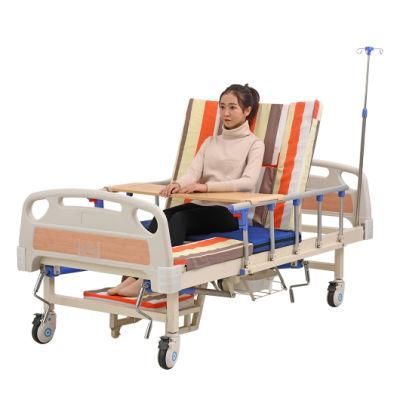 Hospital Furniture 3 Crank Manual Patient Nursing Care Hospital Bed