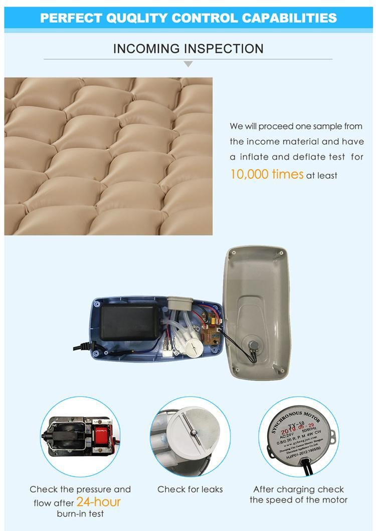 Hot Sell Medical Equipment Hospital Bed Inflating Anti Bedsore Physical Therapy Air Mattress for Patient