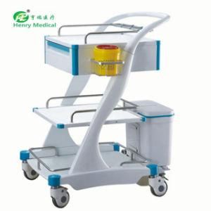 ABS Instrument Cart Emergency Medical Mdicine Trolley (HR-365)