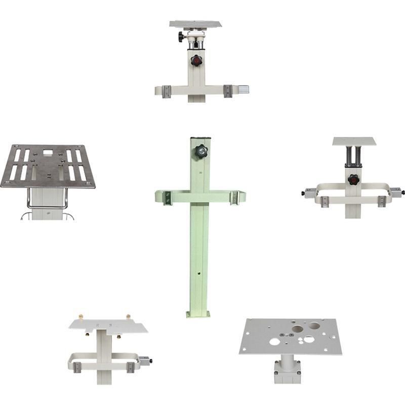 Veterinary Hospital Mobile Utility Cart with Support Arm Medical Trolley