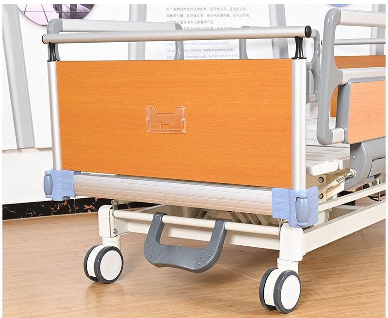 with CE Approved Electric Three-Function Hospital Bed Medical Bed ICU Hospital Bed