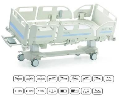 Hospital Furniture Seven Function Electric Medical ICU Ward Patient Hospital Bed with Weighing System