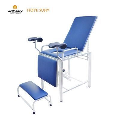 HS5309 Manual Gynecological Bed Examination Couch Delivery Bed Gynecology Table