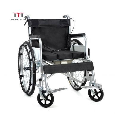 Mt Medical Best Seller Manual Folding Commode Wheelchair to Buy