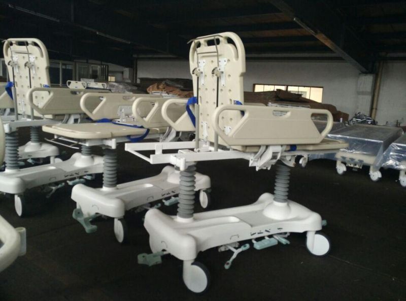 Hospital Bed Medical Stainless Steel Transport Stretcher