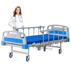 China Manufacturer ICU Adjustable Electric Medical Bed with Wheels