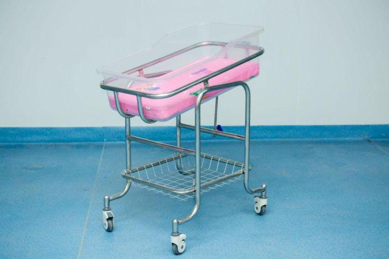 Hospital Furniture Stainless Steel Infant Bed Hospital Baby Crib Baby Infant Bed Cribs with Best Quality Bed