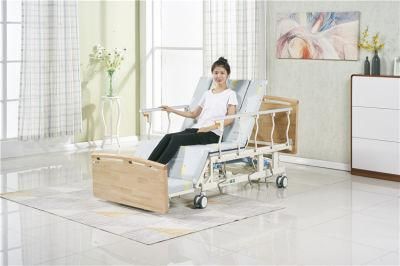 Healthcare Wooden Manual Home Care Bed