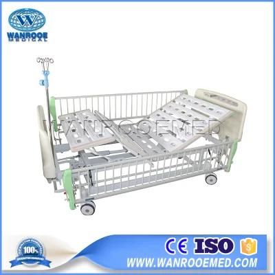 Bam220 Aluminium Alloy Side Rails Double Crank Hospital Bed with IV Stand