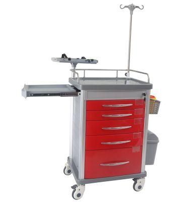 High Quality Factory Price Hospital ABS Emergency Trolley